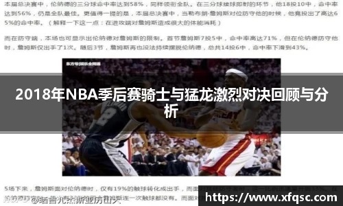 2018年NBA季后赛骑士与猛龙激烈对决回顾与分析